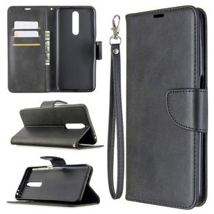 For Xiaomi Redmi K30 Retro Lambskin Texture Pure Color Horizontal Flip PU Leather Case with Holder & Card Slots & Wallet & Lanyard(Black)