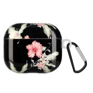 Painted Plastic Wireless Earphone Protective Case For AirPods 3(Rhododendron)