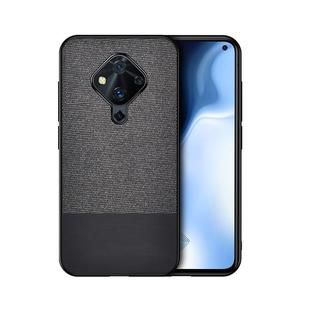 For Vivo S1 Pro (Indian Version) Shockproof Splicing PU + Cloth Texture PC + TPU Protective Case(Black)