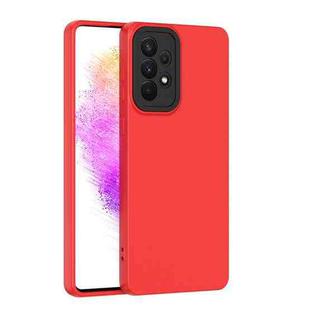 For Samsung Galaxy A73 5G Lens Protection Skin Feel TPU Phone Case(Red)