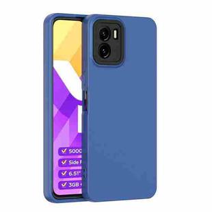 For vivo Y15s Lens Protection Skin Feel TPU Phone Case(Sapphire Blue)