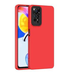 For Xiaomi Redmi Note 11 Global / Note 11S Lens Protection Skin Feel TPU Phone Case(Red)