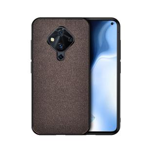 For Vivo S1 Pro (Indian Version) Shockproof Cloth Texture PC + TPU Protective Case(Brown)