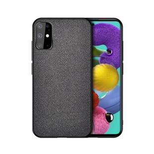 For Galaxy S20+ Shockproof Cloth Texture PC + TPU Protective Case(Black)