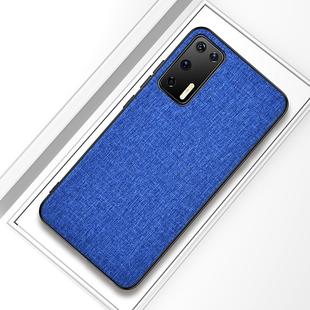 For Huawei P40 Shockproof Cloth Texture PC + TPU Protective Case(Style Blue)