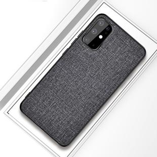 For Galaxy S20+ Shockproof Cloth Texture PC + TPU Protective Case(Silver Ash)
