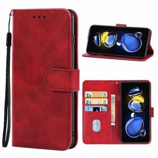 For Xiaomi Redmi Note 11T Pro Leather Phone Case(Red)