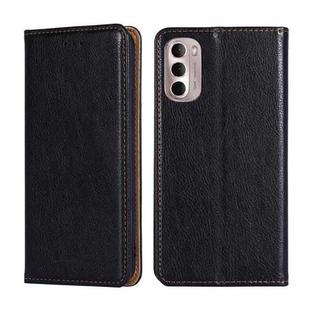 For Motorola Moto G Stylus 5G 2022 Pure Color Magnetic Leather Phone Case(Black)