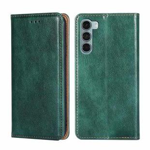 For Motorola Moto G200 5G / Edge S30 Pure Color Magnetic Leather Phone Case(Green)