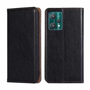 For OPPO Realme 9 Pro Pure Color Magnetic Leather Phone Case(Black)