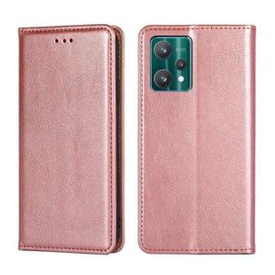 For OPPO Realme 9 Pro Pure Color Magnetic Leather Phone Case(Rose Gold)