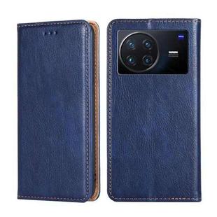For vivo X Note 5G Pure Color Magnetic Leather Phone Case(Blue)