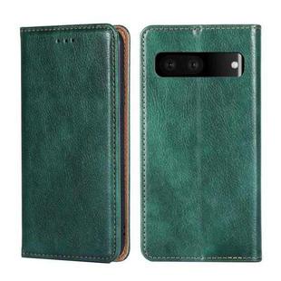 For Google Pixel 7 5G Pure Color Magnetic Leather Phone Case(Green)