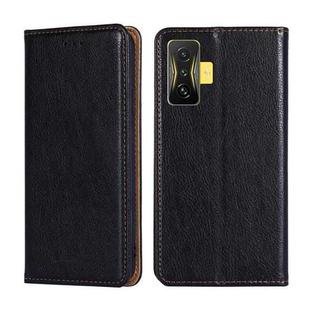 For Xiaomi Poco F4 GT / Redmi K50 Gaming Pure Color Magnetic Leather Phone Case(Black)