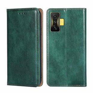 For Xiaomi Poco F4 GT / Redmi K50 Gaming Pure Color Magnetic Leather Phone Case(Green)