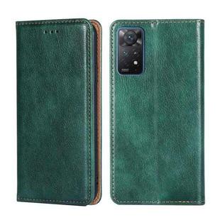 For Xiaomi Redmi Note 11 Pro 4G / 5G Global Pure Color Magnetic Leather Phone Case(Green)