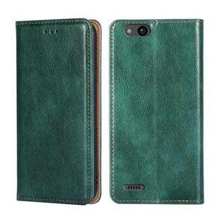 For ZTE Tempo X / Vantage Z839 / N9137 Pure Color Magnetic Leather Phone Case(Green)