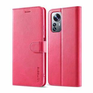 For Xiaomi 12 Lite LC.IMEEKE Calf Texture Leather Phone Case(Red)