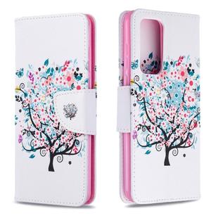 For Huawei P40 Colored Drawing Pattern Horizontal Flip Leather Case with Holder & Card Slots & Wallet(Little Tree)