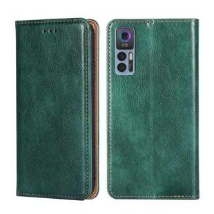 For TCL 30 5G / 30+ 5G Pure Color Magnetic Leather Phone Case(Green)