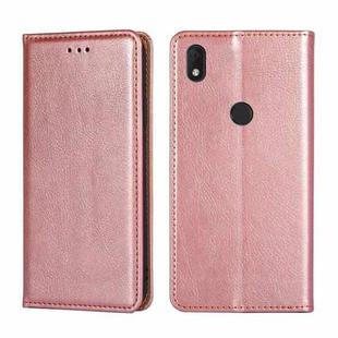 For Alcatel Axel / Lumos Pure Color Magnetic Leather Phone Case(Rose Gold)