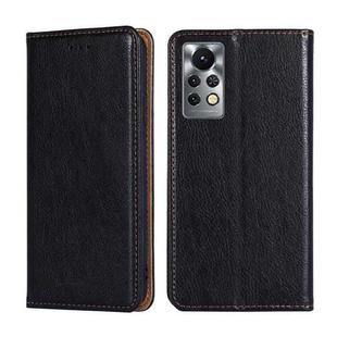 For Infinix Hot 11s X6812 Pure Color Magnetic Leather Phone Case(Black)