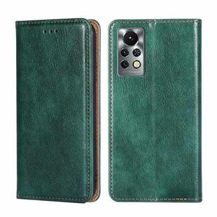 For Infinix Hot 11s X6812 Pure Color Magnetic Leather Phone Case(Green)
