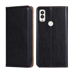 For Kyocera Android One S9 / Digno Sanga Edition Pure Color Magnetic Leather Phone Case(Black)