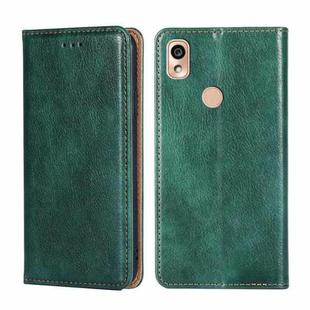 For Kyocera KY-51B Pure Color Magnetic Leather Phone Case(Green)