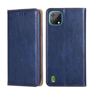 For Blackview A55 Pure Color Magnetic Leather Phone Case(Blue)