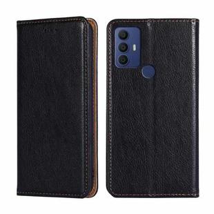 For Sharp Aquos V6 / V6 Plus Pure Color Magnetic Leather Phone Case(Black)