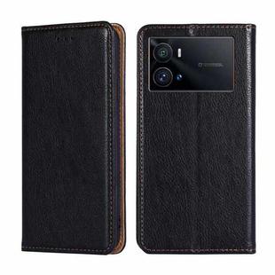 For vivo iQOO 9 Pro 5G Pure Color Magnetic Leather Phone Case(Black)