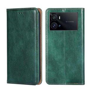 For vivo iQOO 9 Pro 5G Pure Color Magnetic Leather Phone Case(Green)