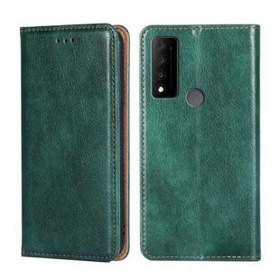 For TCL 30V 5G T781S Pure Color Magnetic Leather Phone Case(Green)