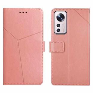 For Xiaomi 12 Lite Y Stitching Horizontal Flip Leather Phone Case(Rose Gold)