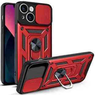 For iPhone 14 Sliding Camera Cover Design TPU+PC Phone Case (Red)