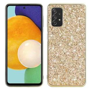 For Samsung Galaxy M23/F23 Glitter Powder Shockproof TPU Phone Case(Gold)