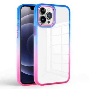 For iPhone 13 Pro Max Colorful Gradient Phone Case (Blue + Rose Red)