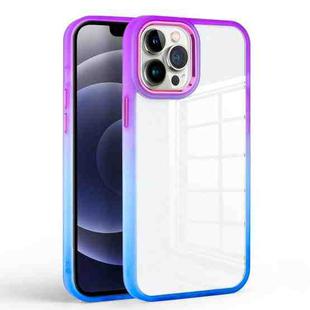 For iPhone 11 Pro Colorful Gradient Phone Case (Purple + Blue)