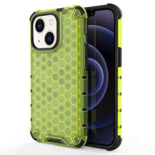 For iPhone 14 Shockproof Honeycomb PC + TPU Phone Case (Green)