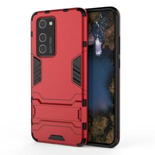 For Huawei P40 Pro PC + TPU Shockproof Protective Case with Holder(Red)