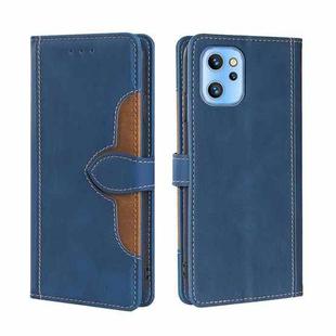 For UMIDIGI A13/A13 Pro/A13S Stitching Skin Feel Magnetic Buckle Horizontal Flip PU Leather Case(Blue)