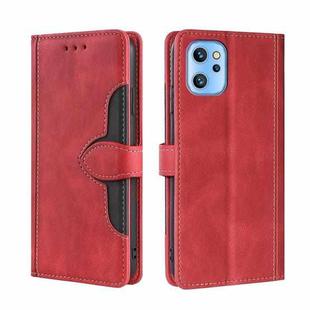 For UMIDIGI A13/A13 Pro/A13S Stitching Skin Feel Magnetic Buckle Horizontal Flip PU Leather Case(Red)