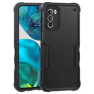 For Motorola Moto G52 Non-slip Armor Phone Case(Black)