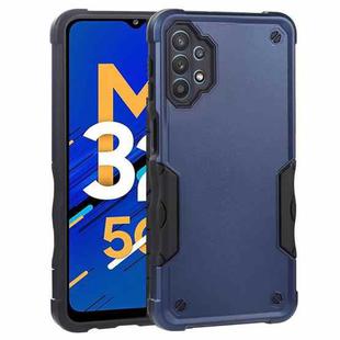 For Samsung Galaxy M32 5G Non-slip Armor Phone Case(Blue)