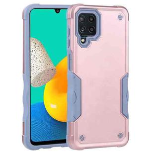 For Samsung Galaxy M32 / M22 / M21 Non-slip Armor Phone Case(Rose Gold)