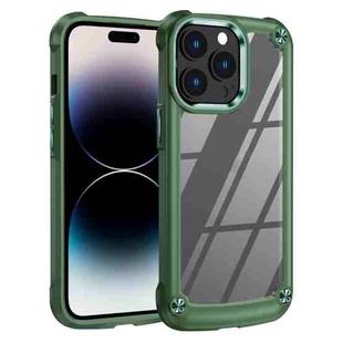 For iPhone 14 Pro TPU + PC Lens Protection Phone Case (Green)