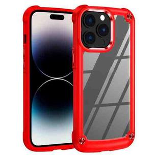 For iPhone 14 Pro Max TPU + PC Lens Protection Phone Case (Red)