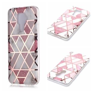 For Huawei Mate 30 Lite / nova 5i Pro Plating Marble Pattern Soft TPU Protective Case(Pink)