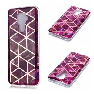 For Huawei Mate 30 Lite / nova 5i Pro Plating Marble Pattern Soft TPU Protective Case(Purple)